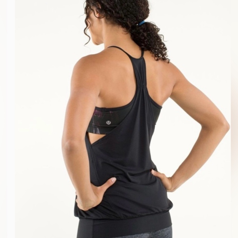 Lululemon Athletica Black Camisole Top Size 6 - Picture 2 of 8